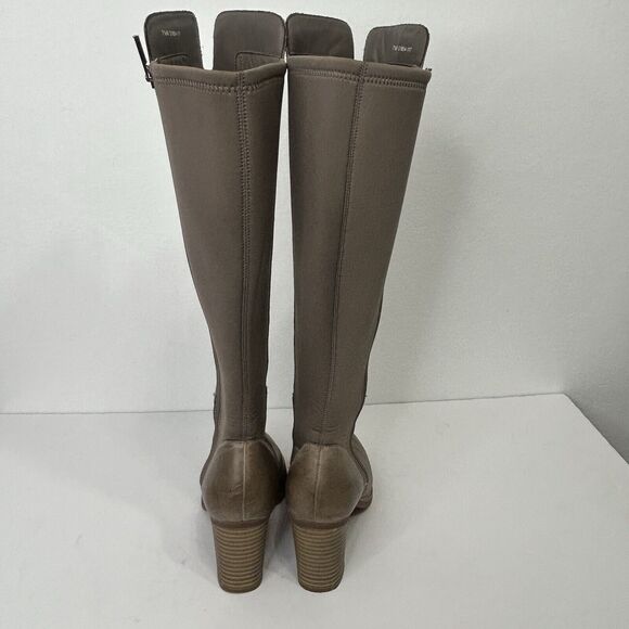 SoftWalk Womens Katia Leather Almond Toe Knee High Heel Boots Size 7.5 - Picture 5 of 9